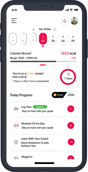 Screen 1 - Ascend Fitness AI Rewards App